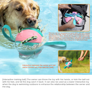 Durable Dog Toys for Aggressive Chewers - Pet Training Football & Flying Disc xy petty 01 ds4
