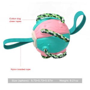 Durable Dog Toys for Aggressive Chewers - Pet Training Football & Flying Disc xy petty 01 ds6